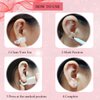 Ear Piercing Kits,Body Piercing Kits,6 Pack Disposable Self Ear Piercing Gun Tool with 5mm Cubic Zirconia Stud Earrings (Pink)