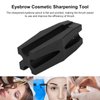 Eyebrow Pencil Sharpener, 4 in 1 Duckbill Shape Eyebrow Pencil Shaper Portable Makeup Sharpener Eyebrow Cosmetic Sharpening Auxiliary Tool Eye Makeup Shaping for Beginners or Professional(Black)