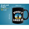 Volleyball Coffee Mug 11oz Black -Spiked it liked - Volleyball Gift Ideas For Women Girl Volleyball Gifts For Players Coach Volleyball Team Gift