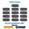 13 Extra Coarse Replacement Roller Refill Heads Compatible with Amope Wet Dry Electronic Foot File Refill(13 Extra Coarse for Wet & Dry) Black