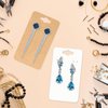 ZABARE 200 Pcs Earring Cards, 1.97" x 3.54" Brown Earring Display Cards for Selling, Earring Holder Cards with 6 Holes, Jewelry Packaging for Earrings Packaging Display & Crafts Business