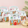 24 Pack Gingerbread Treat Boxes for Christmas Party Decorations, Favors, Cookies, Goodies (6.2 x 3.3 x 3.5 In)