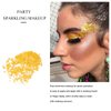 Kilshye Giltter Eye Shadow Metallic High Pigment Eyeshadow Shimmer Shadows Cosplay Party Eyes Makeup for Women and Girls Pack of 1 (Gold 6)