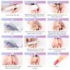 Morovan Builder Nail Gel for Nails 3 colors 1oz LED/U V Gels Clear Pink White Strengthen Nail Extension Gel Nail Art Manicure Set with Nail Forms