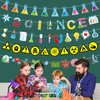 gisgfim 5 Pieces Science Banners Science Classroom Decor Science Chemistry Lab Banner Party Decorations Science Garland Hanging Ornaments for Home School Classroom Scientist Birthday Party Supplies