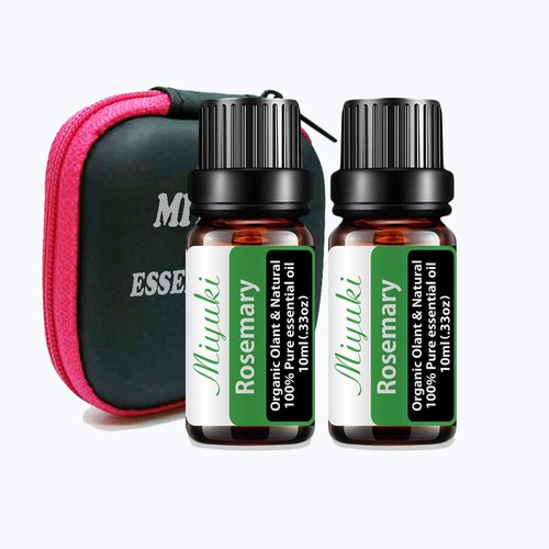 Rosemary Essential Oil Organic Plant & Natural Pure Rosemary Oil for Diffuser, Humidifier, Massage, Bath, Skin & Hair Care-2 Pack x10ml