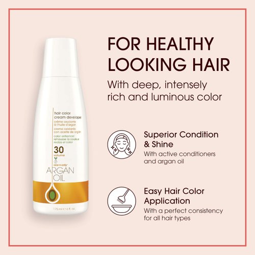 One N' Only Hair Color Developer 30 - Hair Developer for Intensely Rich, Luminous Color - Enriched with Argan Oil to Condition Hair & Add Shine - Contains 9% Hydrogen Peroxide (6 oz)