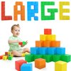 Zerxona Magnetic Blocks Toddlers Toys for 3 4 5 6 7+ Year Olds Girls Boys,1.41IN Lager Magnetic Building Blocks for Kids Age 3-5,STEM 3D Magnetic Cubs Toy for Age 4-8 Children Christmas Birthday Gifts