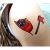 Premium Firefighter Tattoos, Party Favors, Temporary Tattoo