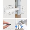 Magnetic Push Latch Heavy Duty Jiayi Push to Open Cabinet Hardware Magnetic Touch Latches for Large Door Push Release Latch Kitchen Drawer Push Catch Press Out Latch (White, 2 Pack)