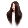 NAYOO Mannequin Head with Hair and Stand, 60% Real Hair Mannequins to Practice on, Doll Head for Hair Styling, Real Hair Mannequin Heads for Makeup Practice, Mannequin Head for Kids as Christmas Gift