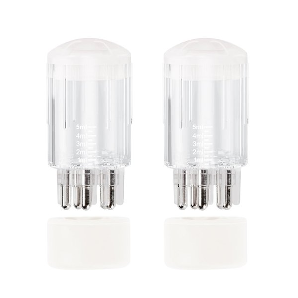GTUDOR 2Pcs Scalp Applicator Comb, Hair Oil Applicator Brush, Oil Applicator Bottle for Hair Growth, Follicle Care Treat, Hair Loss Thinning (White)