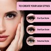 Perfect Key 200 Clusters Natural Look Eyelash Extensions Wispy Lash Clusters D Curl Cluster Lash Extensions 10-18mm (40D50D-200 Black)