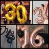 Happy Birthday Balloon Banner 40 inch 40 Balloon Number 16 Inch Happy Birthday Letters Balloons Black Foil Mylar Balloons for Women and Man 40th Birthday Decorations Party Supplies