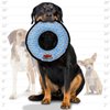 TUFFY - World's Tuffest Soft Dog Toy - MEGA Ring - Squeakers -Multiple Layers. Made Durable, Strong & Tough. Interactive Play (Tug, Toss & Fetch). Machine Washable & Floats. (Regular, Chain Link)