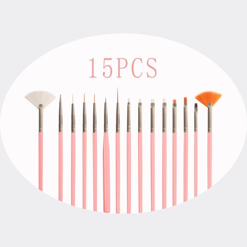 31Pcs Nail Art Brushes Set, Professional Nail Art Brush Dotting Tools Kit, Nail Dust Brush Nail Painting Brush Striping Nail Liner Brush Nail Dotting Pen for DIY Nail Art Designs
