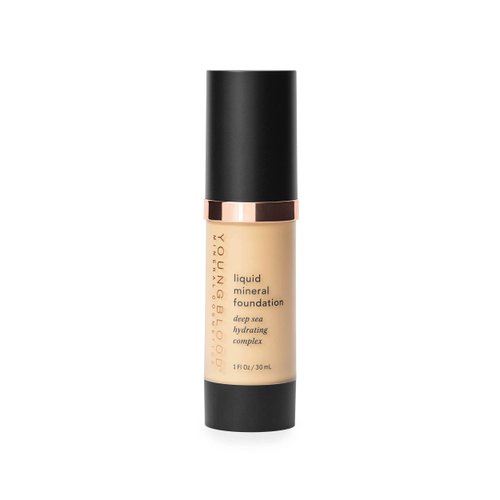 Youngblood Mineral Cosmetics Liquid Mineral Foundation, Sand, Vegan, Cruelty-Free, Gluten-Free