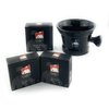 G.B.S Natural Shaving Soap kit- Black Shaver Mug Beard Care, All-Natural Shaving Soaps Healthy Beard for Men’s Grooming Mug Fits up to 4 oz Sandalwood, Cedar Pine Shaving Soap 85g Each Soap