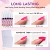 GLAMERMAID Press on Nails Glue for Nail Tip, Acrylic Nails and Press On Nails 5PCS Nail Glue with Brush Glue For Press On Nails Long Lasting Nail Glue For Acrylic Nails Fake Nails Tips Nail Glue Gel