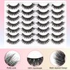 Ahrikiss False Eyelashes Fluffy Cat Eye Lashes 14 Pairs Volume Fake Lashes Lightweight 17mm Natural Lashes Curly Soft Eye Lashes Pack P01