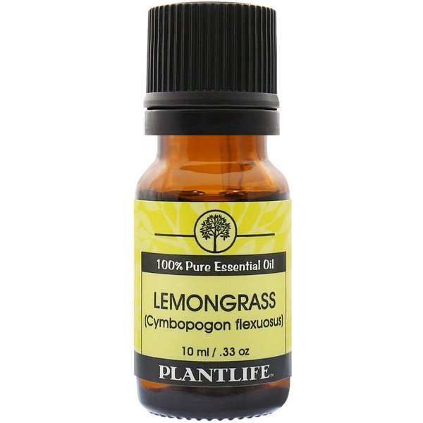 Plantlife Lemongrass Aromatherapy Essential Oil - Straight from The Plant 100% Pure Therapeutic Grade - No Additives or Filters - 10 ml