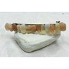 Peach Moonstone French Barrette Hair Clip 4" or 100 mm Length