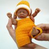 Newtotlove 7" Reborn Baby Dolls Boy, Full Silicone Baby Dolls, Realistic Soft Silicone Newborn Baby Doll, Real Full Body Silicone Reborn Baby Dolls with Feeding Accessories