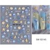 Summer Ocean Shell Nail Art Stickers Decals 5D Embossed Seashell Starfish Nail Decals Summer Nail Art Decorations Supplies Ocean Theme Summer Nails Adhesive Sliders for Women Girls DIY Nail Salons