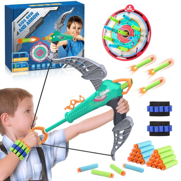LIWIN LET'S GO! Toys for 3 4 5 6 7 8 Year Olds Boys Girls, Kids Bow and Arrow Set Boys Toys Ages 3-12 Indoor and Outdoor Toys Archery Toy Set Birthday Gifts for 3-12 Year Old Boys Girls Kids