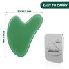 Gua Sha Facial Tools, GuaSha Massage Tool Guasha Board for SPA Acupuncture Therapy Trigger Point Treatment, Gua Sha Scraping Massage Tool (Green)