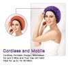 Beautybaby Cordless Deep Conditioning Heat Cap, Microwavable Treatment Steaming Heat Cap for Thermal Spa Curly Hair, 100% Natural Cotton Flaxseed Seed Interior