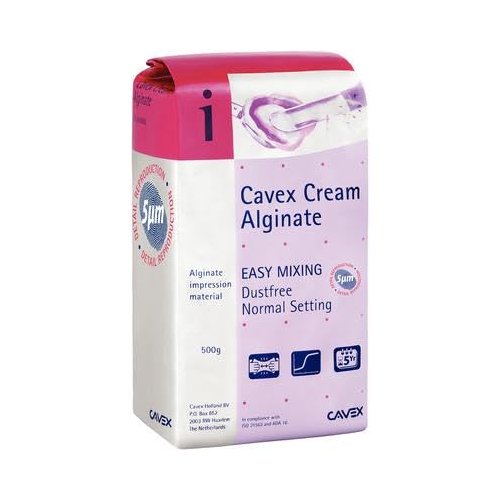 1.1Lb Cavex Cream Alginate Regular Set Dust-Free Buble Gum (500g) Violet, Normal Set, Easy Mixing