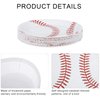 durony 60 Pack Baseball Plates 9 Inch and 7 Inch Round Baseball Themed Paper Plates Baseball Dinner Plates for Game Day, Baseball Birthday Party Supplies