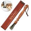 Savina Cleaning Brush for Sewing Machine & Sergers - Sewing Tool, Wooden Lint Brush with a Built-in Hanging Strap. Brushing Lint Out of Sewing Machines.