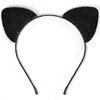 Cat Ears Headband, Black Cat Ears Cat Costumes for Adult Women Girls Fancy Cosplay Dress up, Black Cat Halloween Costume Accessories for Women and Girls