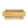 GREENTH PRO Bamboo Boar Bristle Nail Brush-3PCS Wooden Nail Scrub Brush for Toes and Nails,Cleaning Nail Brush
