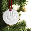 Pearhead Babyprints Christmas Ornament, Baby's First Christmas Ornament, Classic Baby Holiday Keepsake, Newborn Handprint or Footprint Clay Kit, Easy No-Bake DIY Clay Impression, Gender-Neutral Christmas Baby Gift