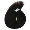 Sunny Hair Tape in Extensions Straight Skin Weft Tape in Hair Extensions Invisible Tape in Hair Extensions Human Hair 20Pcs Hair Extensions Real Human Hair Natural Black 18inch