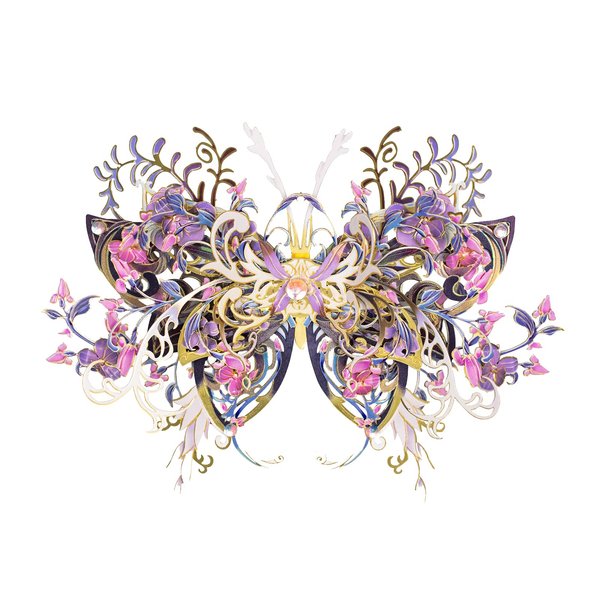 MU 3D Metal Puzzles for Adult Flower and Butterfly B-Nige, Insects Animals Floral Puzzles Metal Model Kits Building,Birthday Gift Brain Teaser DIY Sets Home Decor