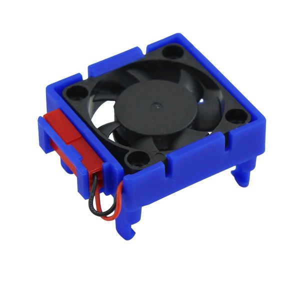 hopsupRC VXL-3s ESC Motor Cooling Fan Upgrades Part for 1/10 Slash/Rustler/Stampede VXL 4X4 2WD,Aluminum High Velocity Fan Heatsink Hops Up,Replace #3340,Navy Blue