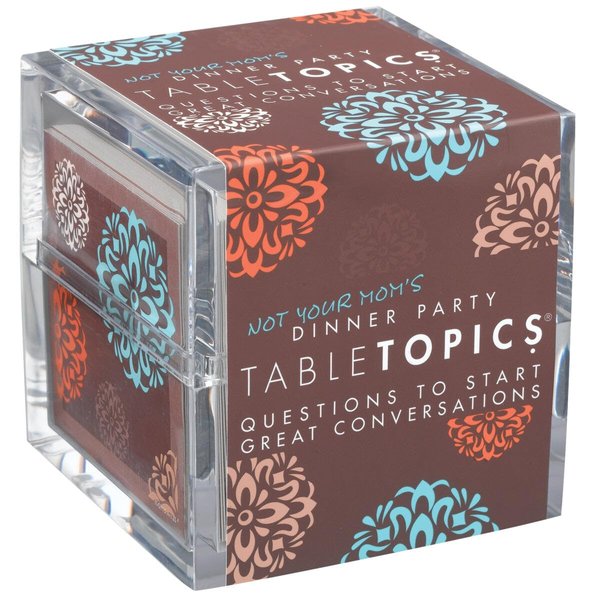 TableTopics Not Your Mom's Dinner Party - 135 Question Cards Game - Fun Conversation Starter Cards, Start Exciting & Provocative Conversations