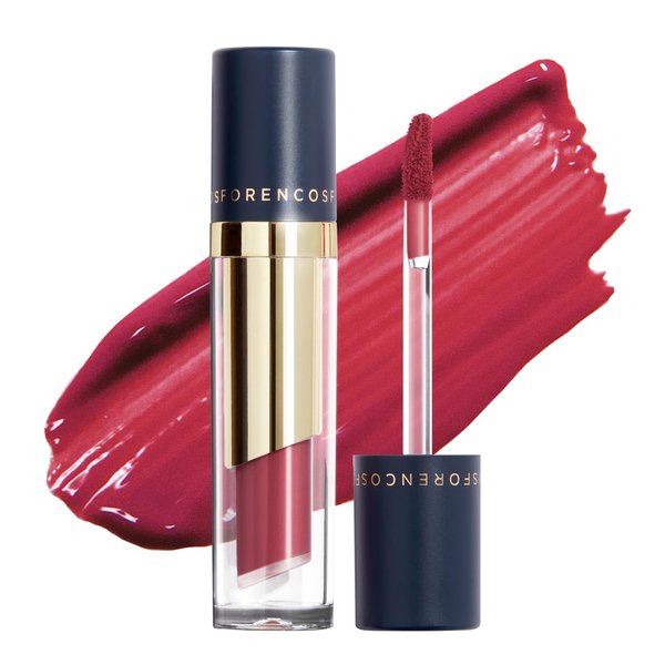 FORENCOS Long Lasting Matte Velvet Liquid Lipstick, Stain/Tint, High Pigmentation, Waterproof, Tattoo Lipstick, Weightlesss and Non-Sticky Finish, Longwear (37 Black Cherry)