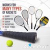 ALIEN PROS Tennis Racket Grip Tape (6 Grips) - Precut and Dry Feel Tennis Grip - Tennis Overgrip Grip Tape Tennis Racket - Wrap Your Racquet for High Performance (6 Grips, Purple)