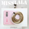 Misslala 24 Inch Blonde Itip Hair Extensions Cold Fusion Hair Extensions Color #9A Brown Highlighted with #60 Platinum Blonde Bead in Hair Human Natural Hair Extensions 50s/40g
