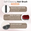 Self Cleaning Hair Brush-New 3D Air Cushion Brush for Detangling-Scalp Massager-Hair Brush with Nylon Bristles for All Hair-Easy Clean Hair Brush for Women&Men