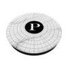Cell Phone Pop Out Holder,White and Black Spiderweb Letter P PopSockets Grip and Stand for Phones and Tablets
