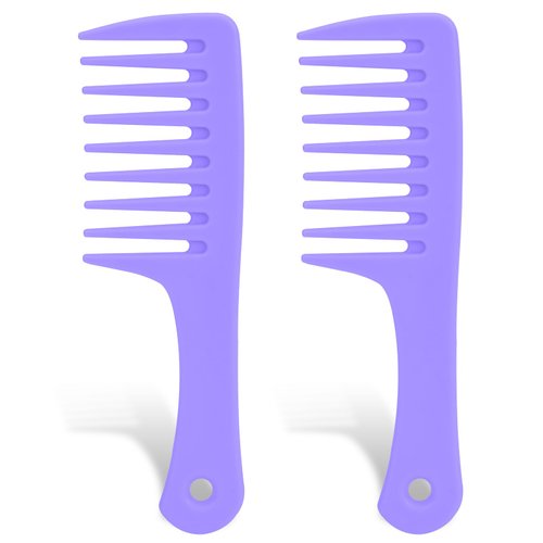 Mini Hair Combs for Women, 2 Pack Small Wide Tooth Comb Portable Travel Detangling Comb Anti-Static Curl Comb Shower Comb No Tangle Hair Brush for Curly/Long/Wet Hair, Reduce Hair Loss and Dandruff