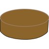 Custom Grafix Medium Brown Slip-on Bar Stool Cover 12-15 Inch Diameter (15" Diameter with 4" Sideband)