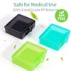 Opret Small Pill Box (3 Pcs), Square Pill Case Portable for Pocket Purse Travel Medicine Storage Container for Tablets Vitamin Fish Oils Earplug Case