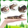 Toymany 12PCS Reptile Animal Figurine Toys Set，Cold Blooded Amphibians Desert Animal Figures Set with Komodo Dragon Lizard Snake Chameleon Toy Birthday Gift Party Favor for Kids Toddlers